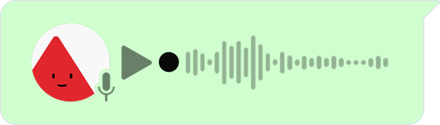 Voice message from chat